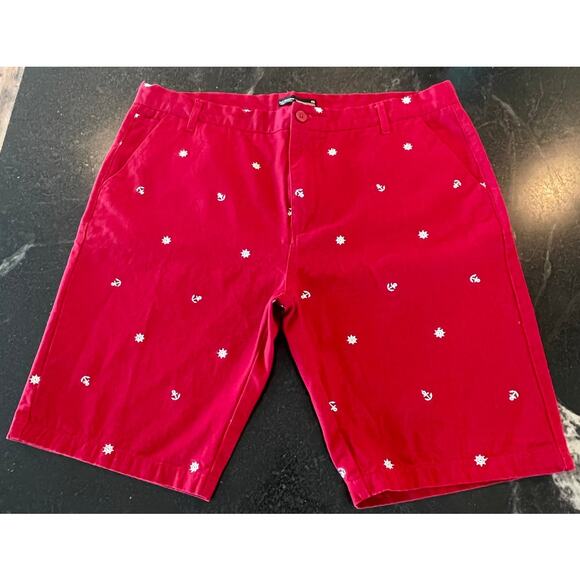 Paul Hamilton Other - Paul Hamilton cherry Red Nautical Chino shorts men's 40 100% Cotton